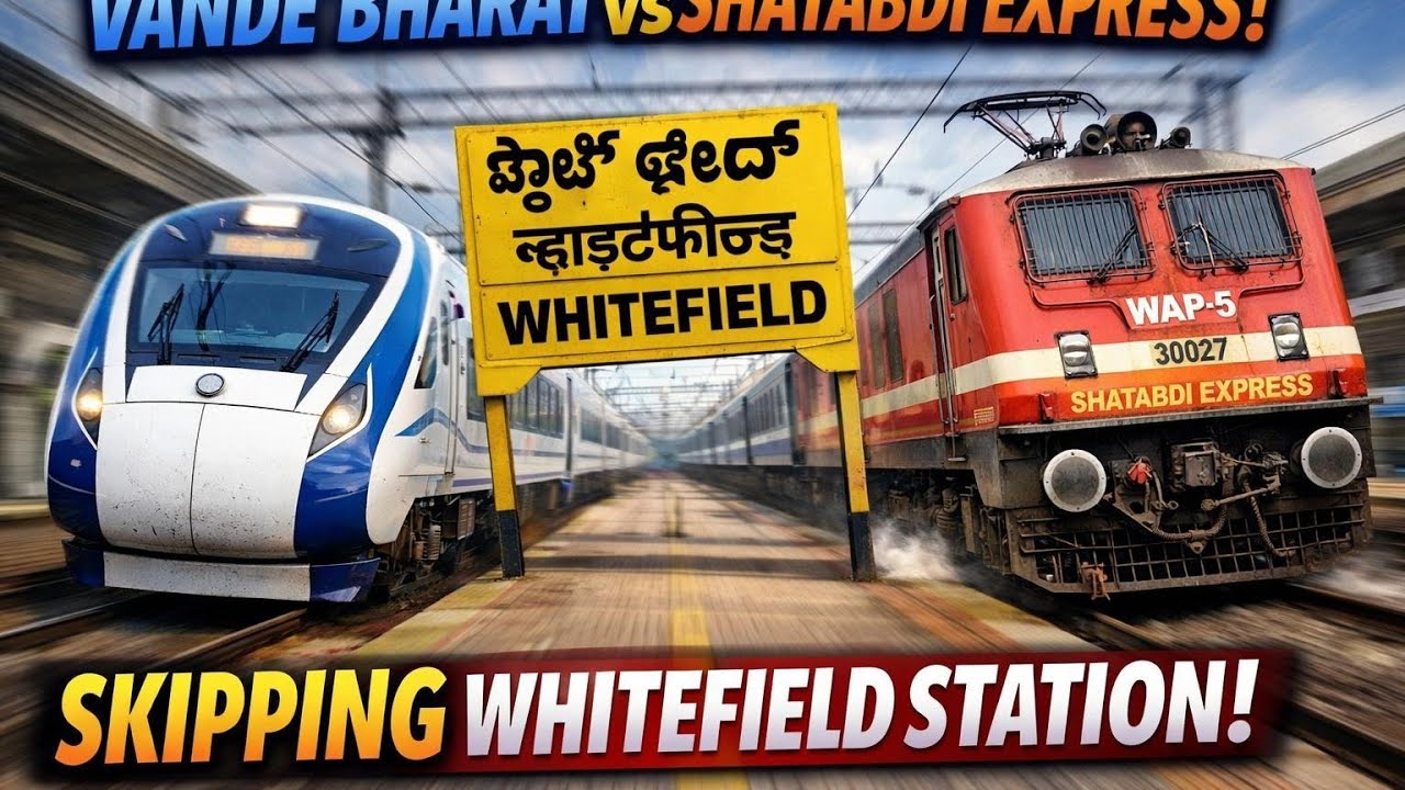 HIGH SPEED ACTIONS AT WHITEFIELD RAILWAY STATION 