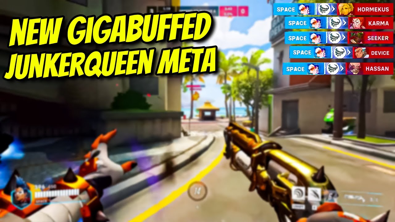 Space *ABUSES* The New BUFFED JUNKERQUEEN Meta in Overwatch 2