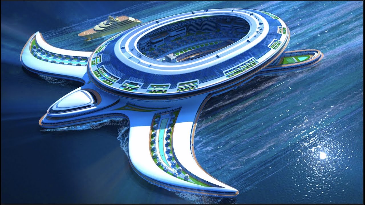 Pangeos Terayach's Floating Turtle City In Saudi Arabia