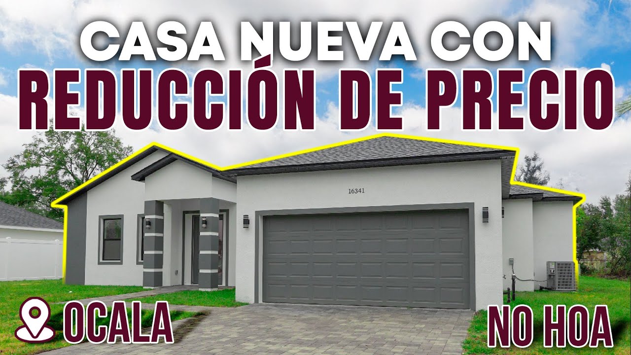 CASA NUEVA con reducción de precio 💸 2.5 Baños / NO HOA - Ocala FL
