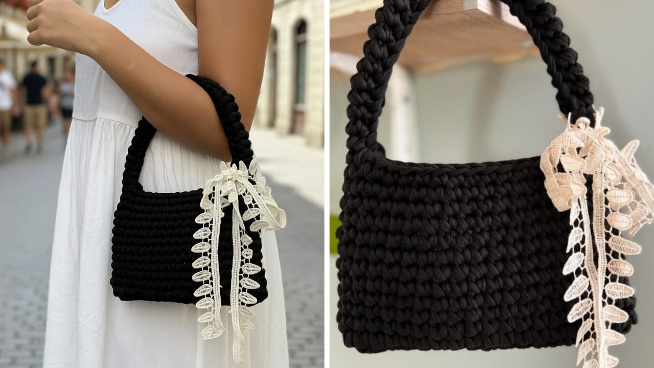 Easy simple DIY Crochet Bag Tutorial | Easy Handmade Bag for Beginners #crochet 