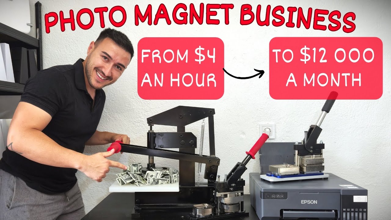 How To Make Money At Home With Photo Fridge Magnets | DIY Small Business