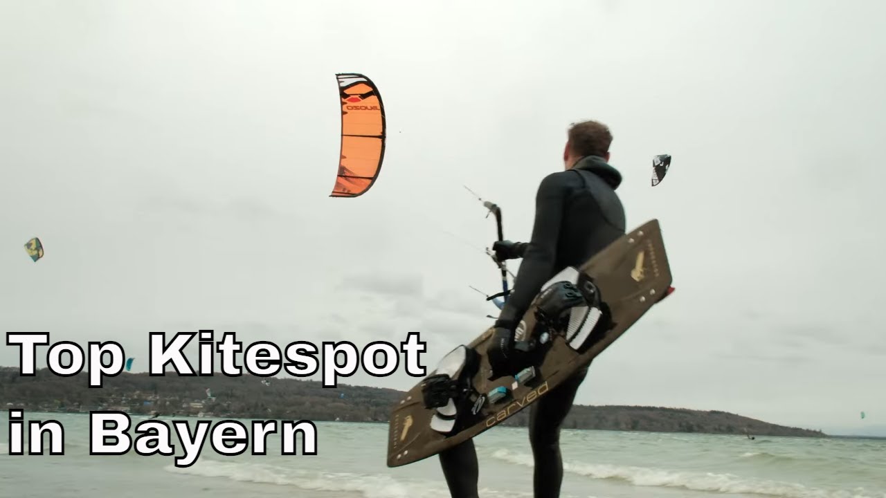 Eiskaltes Vergnügen: Bayerns Top-Kitesurfer rocken den Ammersee am Herrschinger Kreuz im April