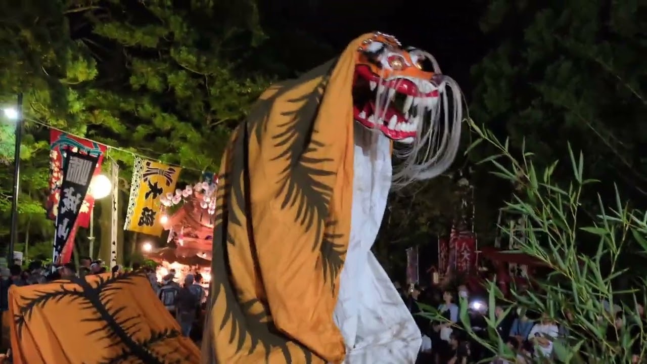 令和７年大槌町稲荷神社祭典　前夜祭【宵宮】⑦陸中弁天虎舞