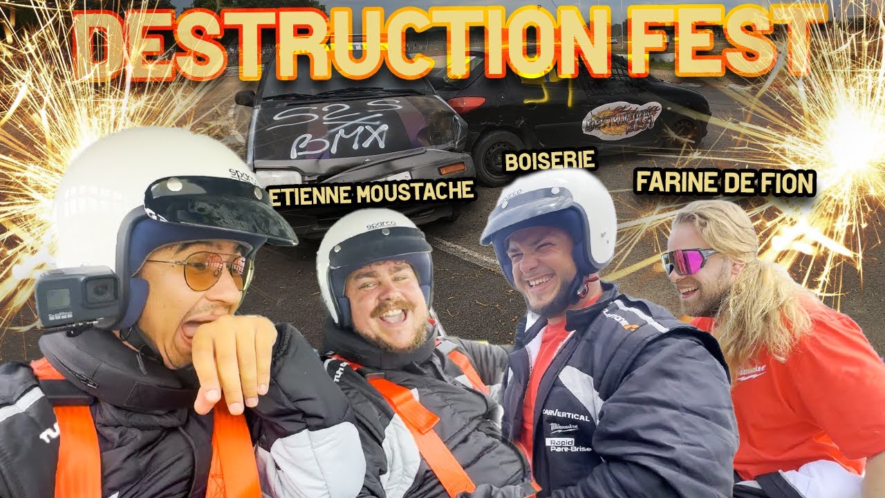 Course la + folle de YouTube ! Avec Etienne Moustache GDB Destruction Fest