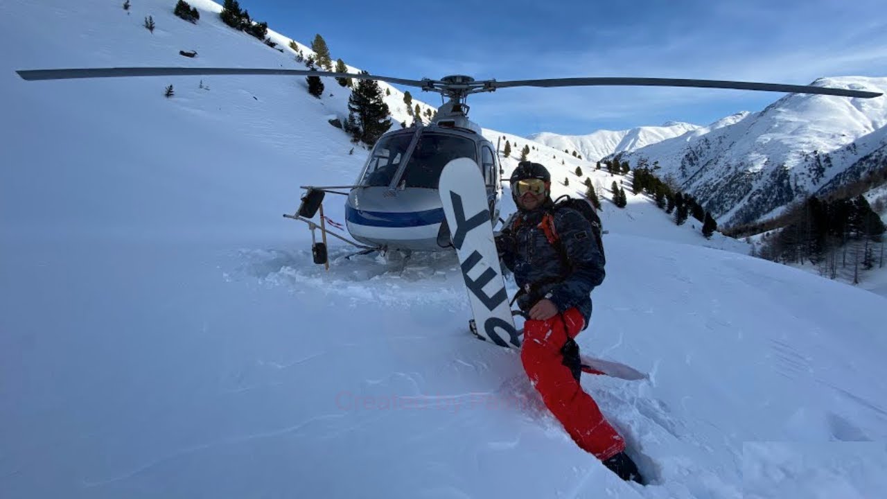 Livigno Heliski / Heliboard, Italy (4K)