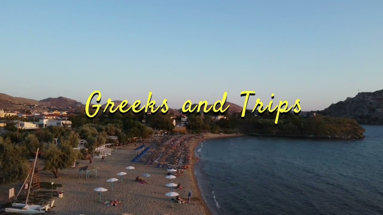 Ρηχά Νερά Μύρινα Λήμνος από ψηκά - Riha Nera Myrina Limnos from above (Drone 4K Video, August 2022)