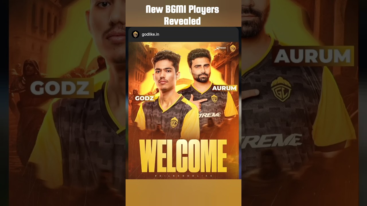 GodLike Esports New BGMI Roster Revealed! | Godz & Aurum Join the Squad #dilsegodlike #youtubeshorts