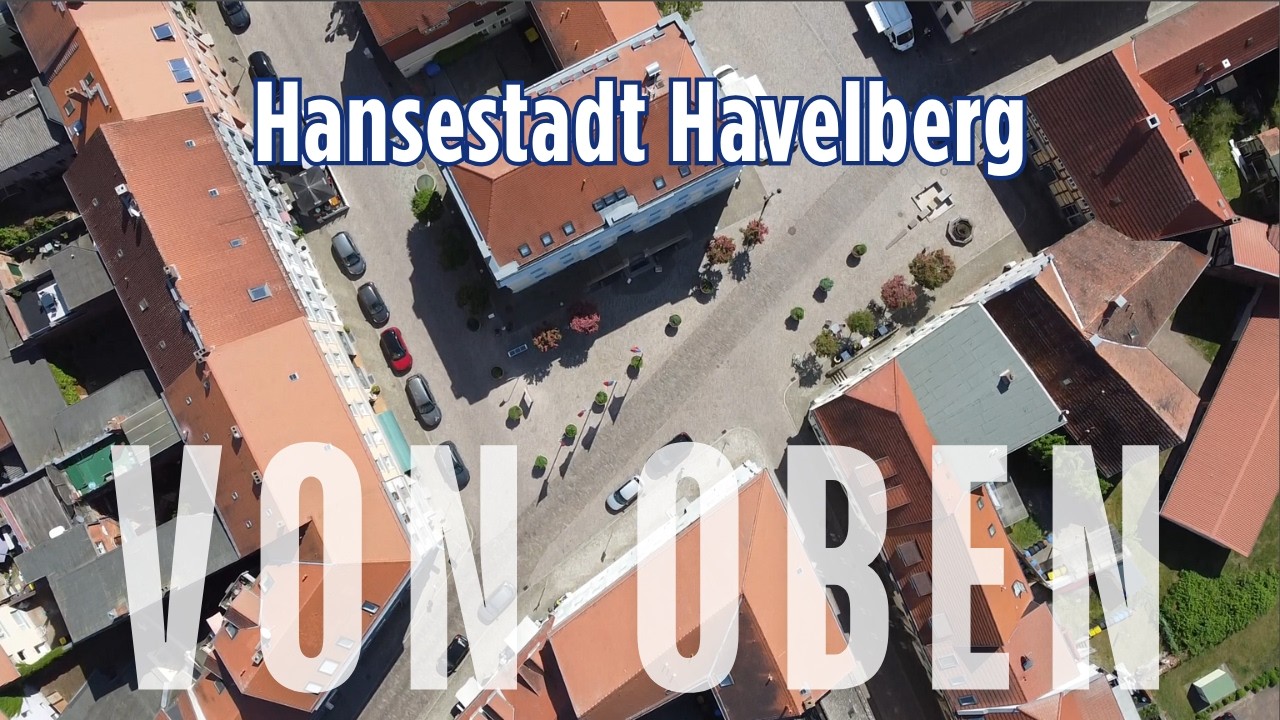 Havelberg von oben: &Uuml;berflug &uuml;ber die Altstadt-Insel
