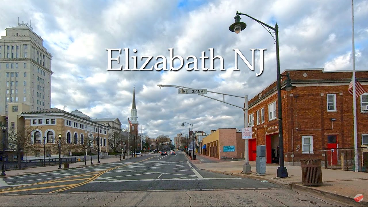 Driving by downtown Elizabeth, Union Square, and Elizabethport