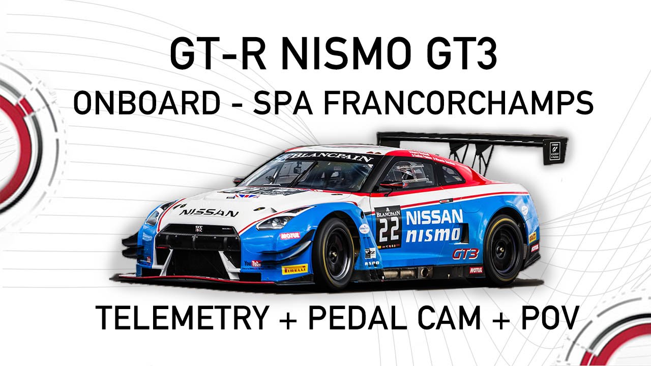 ONBOARD -THE GT-R GT3 NISMO- SPA (with Pedal Cam!)