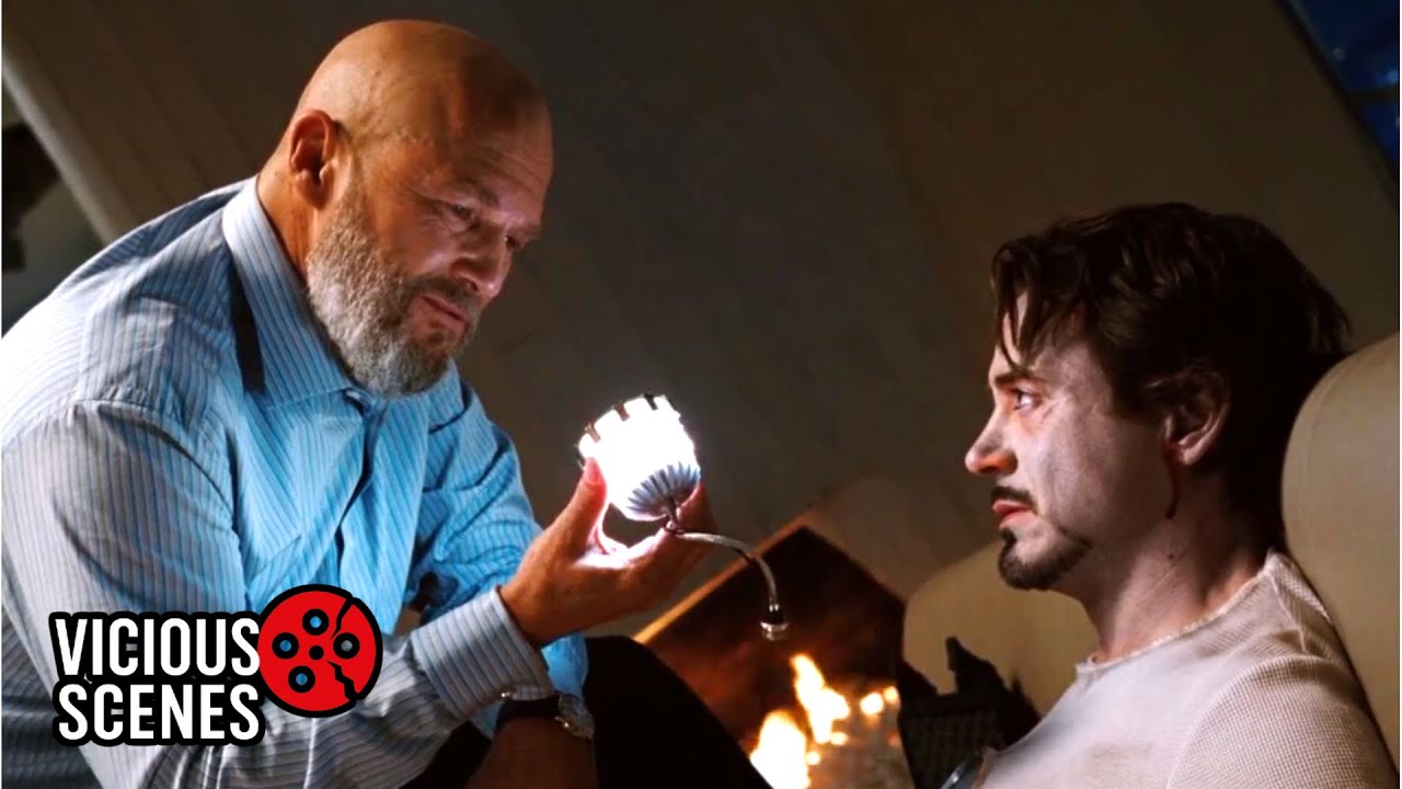 Iron Man (2008) - Obadiah Stane Steals Tony Stark's Arc Reactor | Vicious Scenes