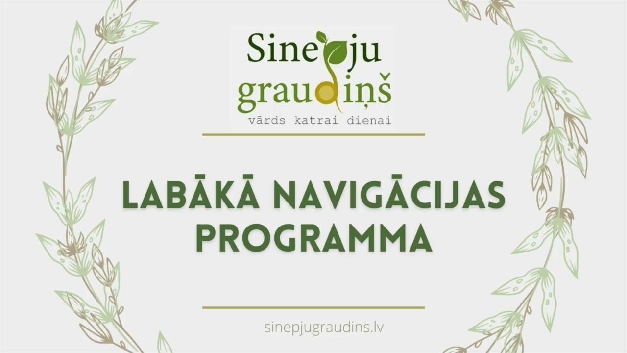 Sinepju Graudiņš ⧸⧸ Labākā Navigācijas Programma #150