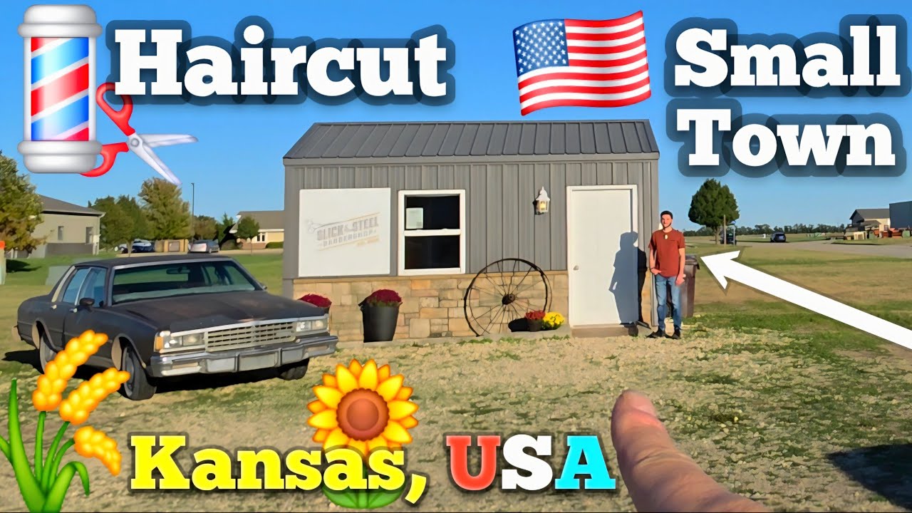 💈Hidden Barber Shed in Small Town  - Full of Pure Relaxation & ASMR Sounds 💤🥱😴 - Kansas 🇺🇸