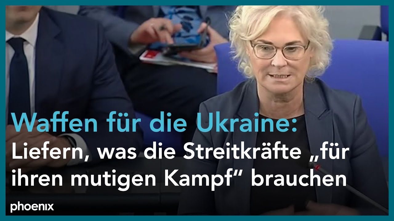 Bundestag: Befragung der Bundesregierung mit Verteidigungsministerin Christine Lambrecht
