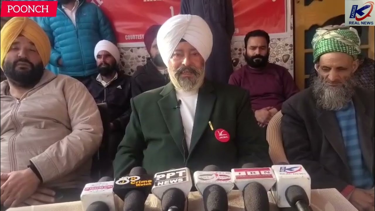 #National #Conference Senior Leader #Poonch S. Onkar Singh Baghi  held a #Press #Conference.