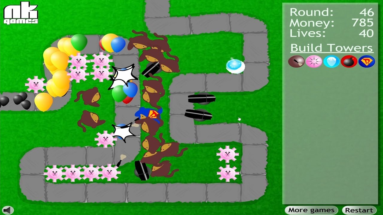 Bloons Tower Defense Flash Game