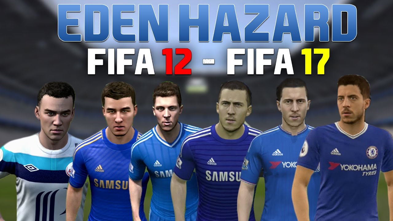 Eden Hazard | FIFA 12 - FIFA 17 (Ingame Face, Skills, Stats, Goals, etc)