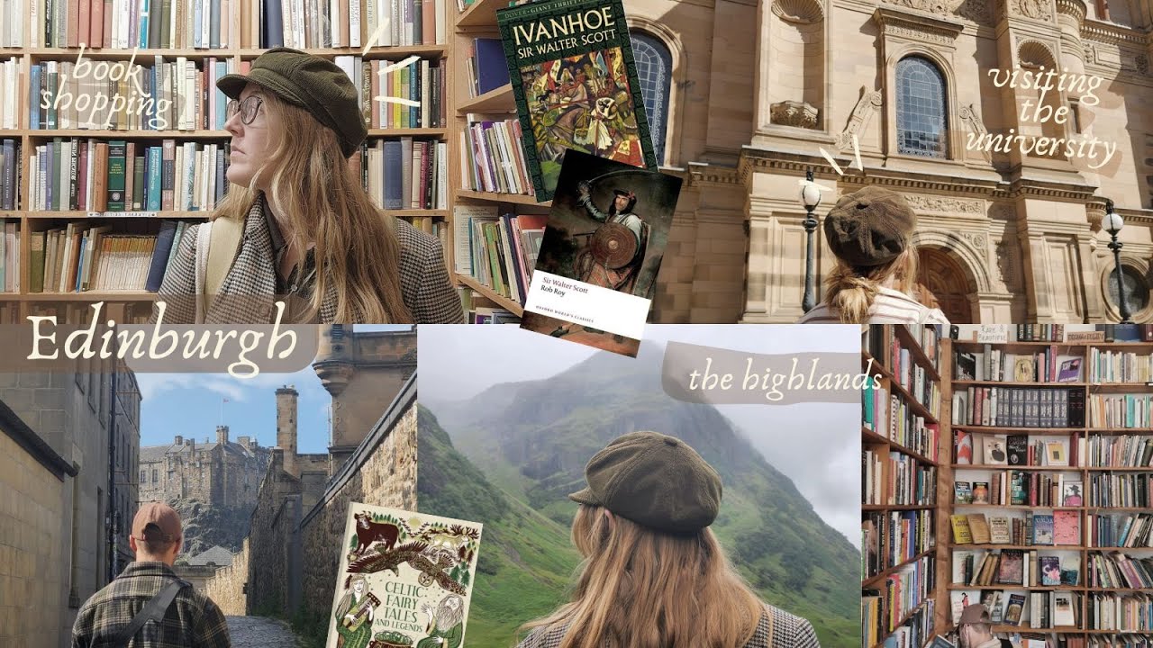 bookshopping in edinburgh, the scottish highlands, the harry potter train // a bookish travel vlog