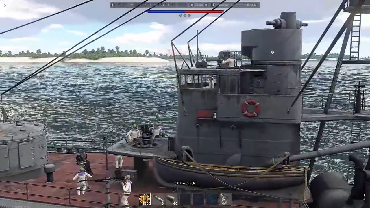 Captain on the Bridge (Yūgumo-class destroyer Realistic  Fiji map &ndash; Naval Domination]