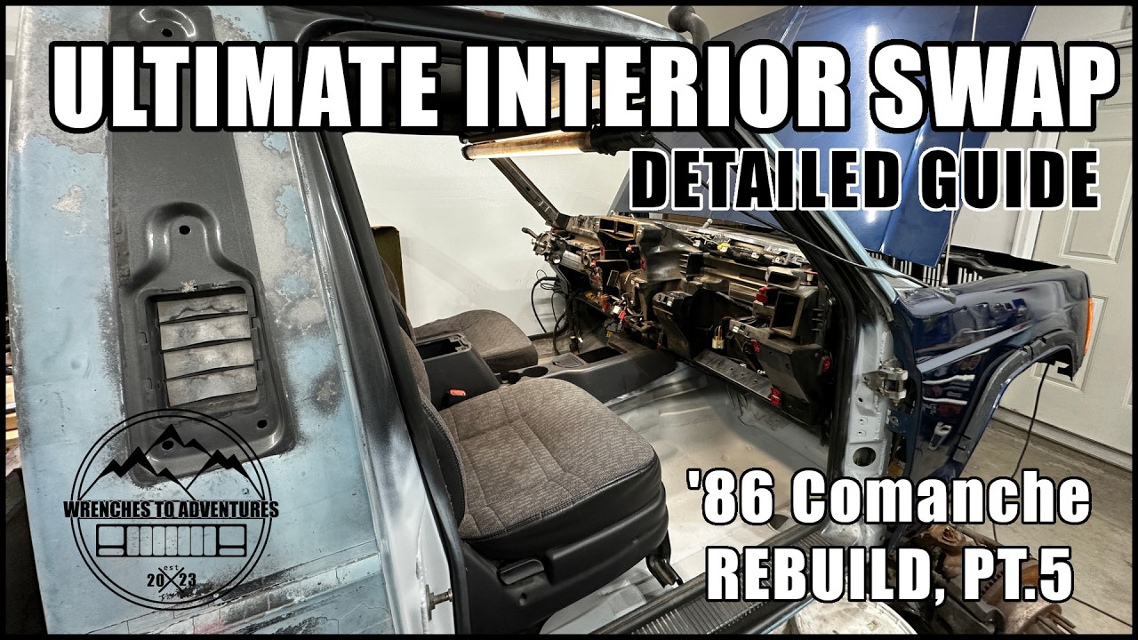 Making My 1986 Jeep's Interior FANCY! 2nd Gen ('97-'01) Jeep XJ Dash Swap Into My 1986 Jeep Comanche