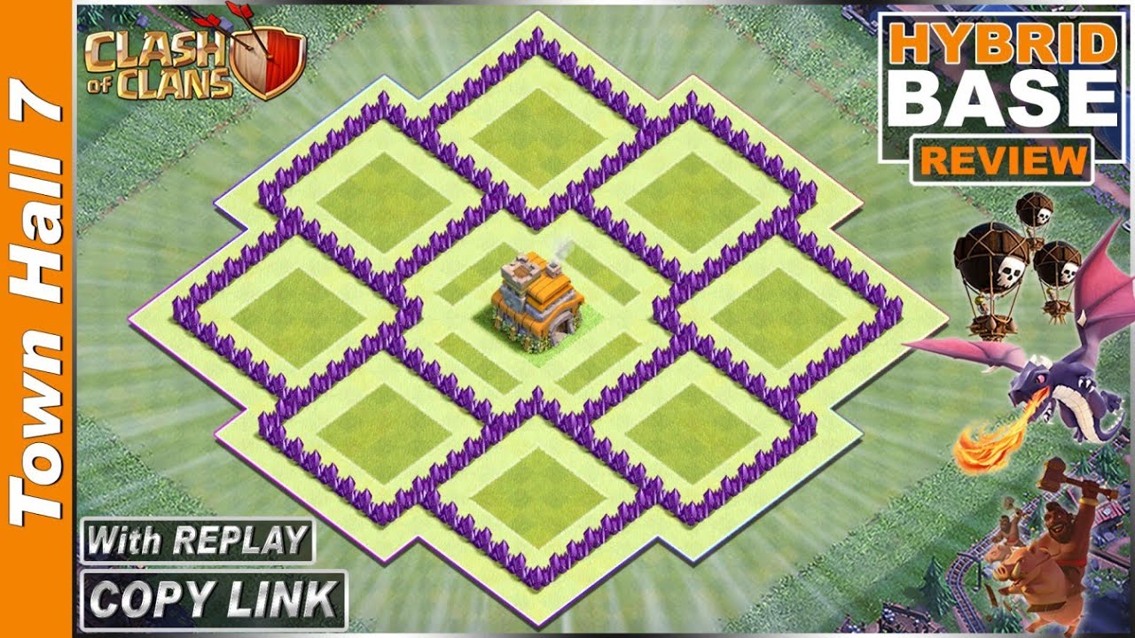 NEW TH7 Base 2021!! Town Hall 7 TROPHY/FARMING (Hybrid) base with Copy link - Clash of Clans