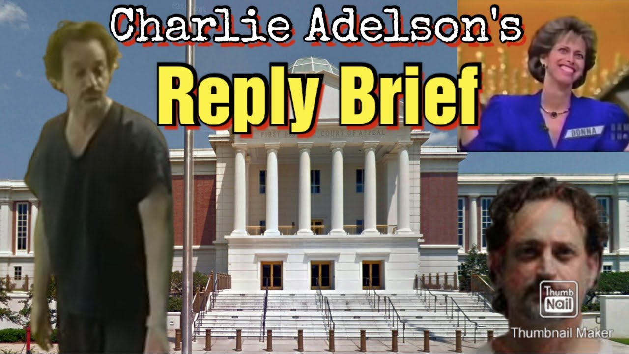 Charlie Adelson's New Reply Brief in His Appeal: Reading & Open Discussion
