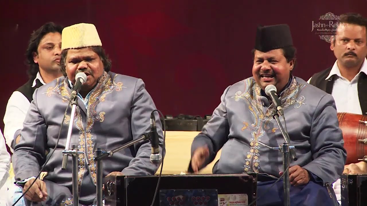 Live Qawwali performance I Sabri Brothers & Group I Jashn-e-Rekhta 2016