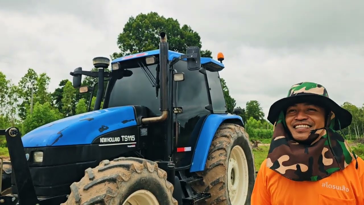 Newholland TS115 ดันดินอยู่ดีๆเกิดอะไรขึ้นทำไมถึงจอด