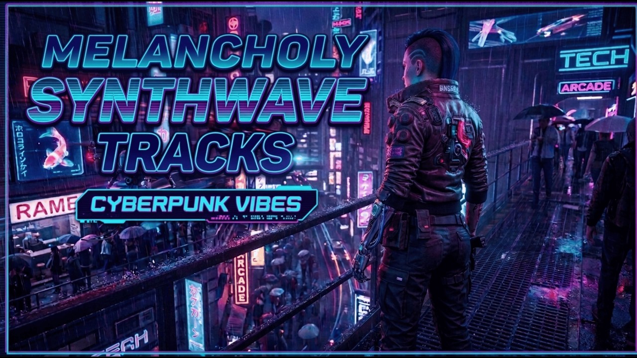 Melancholy Cyberpunk Synthwave Mix 🌌 | Dark Neon Nights