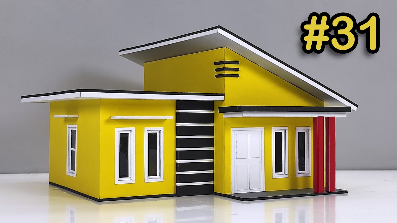 DIY Simple Minimalist House | Miniature House #31