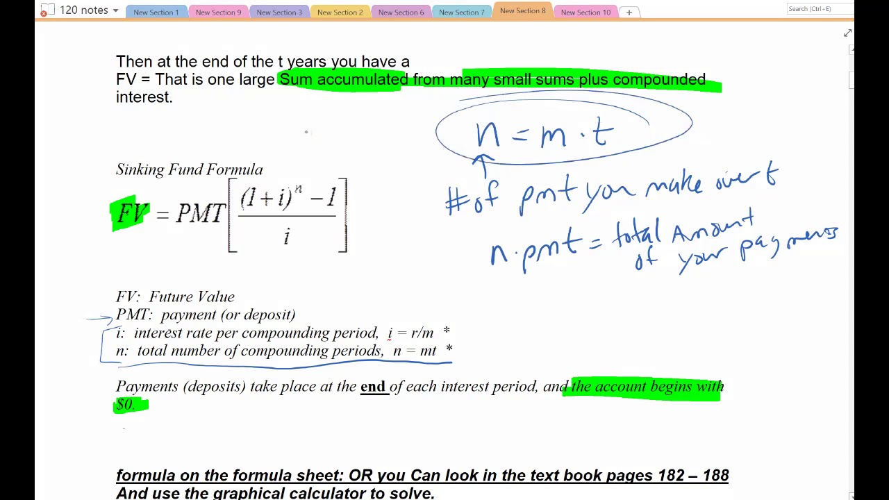 2.3 video 1 accumulation formula sinking fund types