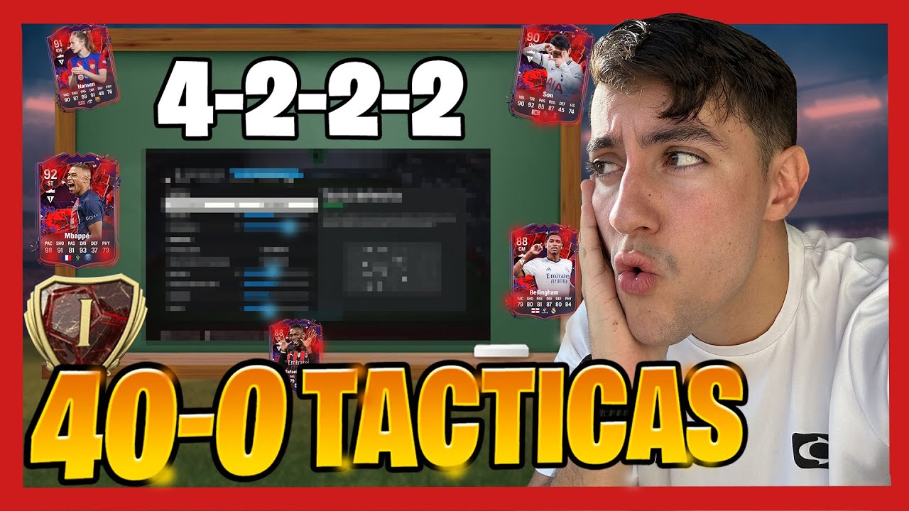 ¡Las Tacticas del 40-0 en Fc24! 😱 | (4-2-2-2) Las Más Meta Actualmente