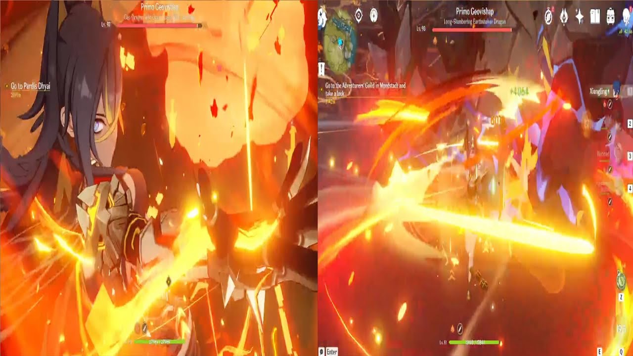 C0 Dehya vs C6 Xiangling Damage Comparison | How Big is the Difference?!? Genshin Impact Patch 3.5