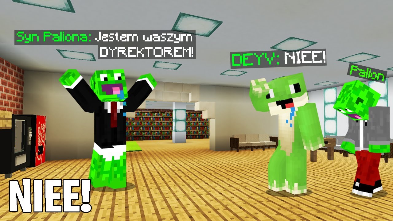 SYN PALIONA został DYREKTOREM NASZEJ SZKOŁY w Minecraft! (najśmieszniejsze)