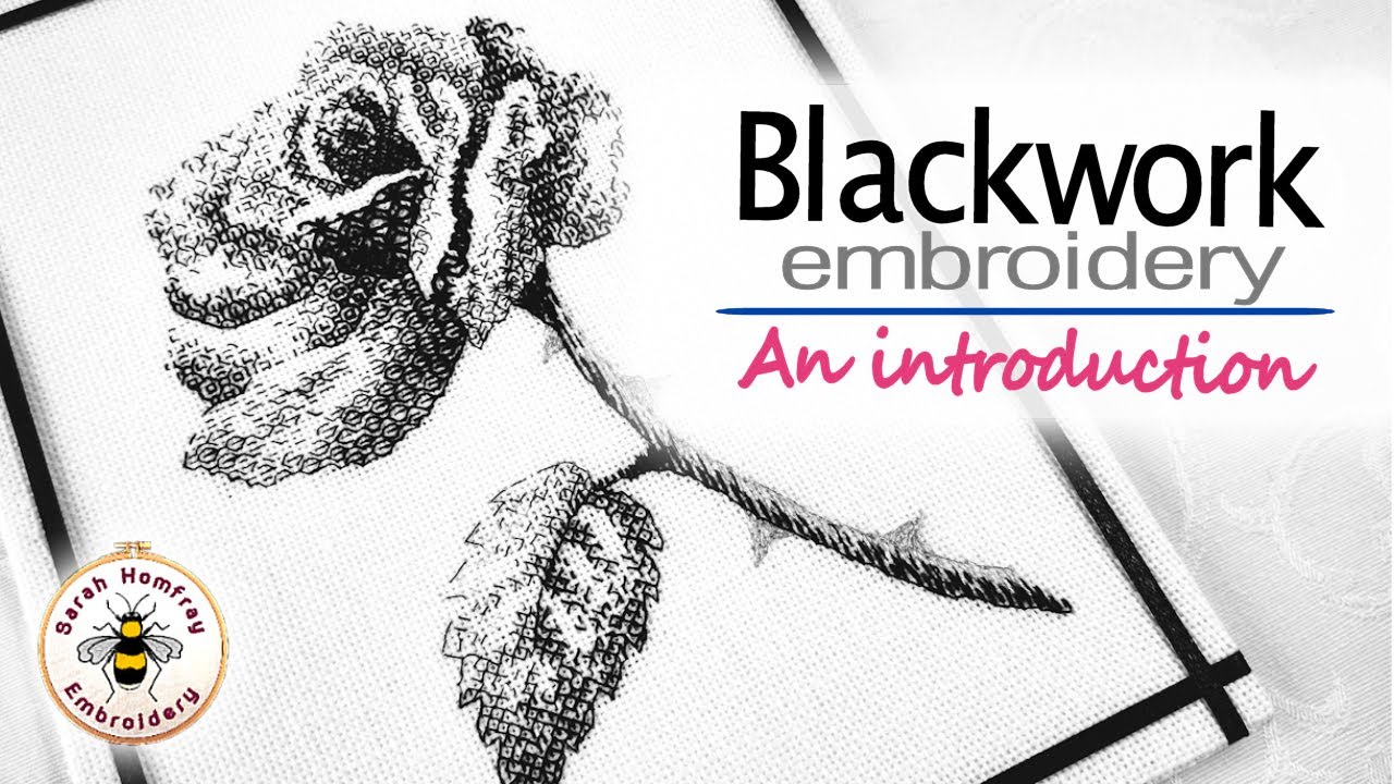Introduction to blackwork embroidery | Hand embroidery video
