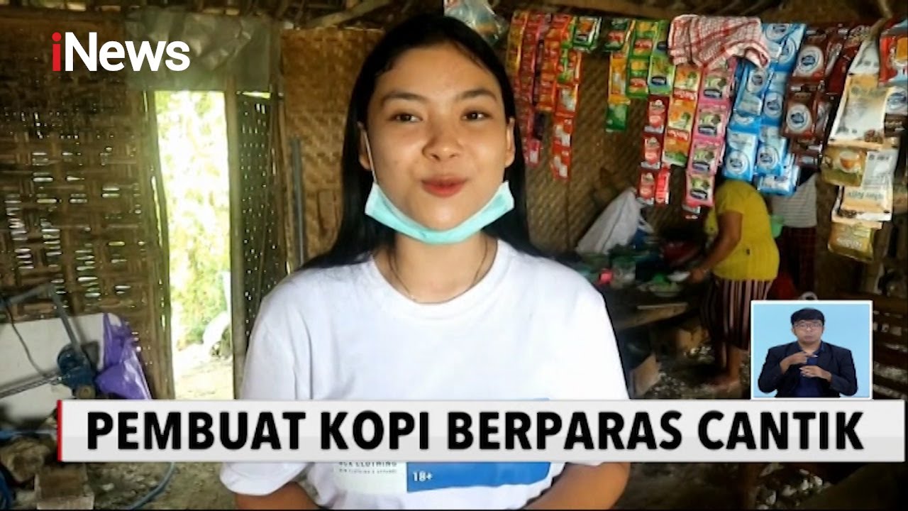 Viral! Paras Cantik Penjual Kopi 