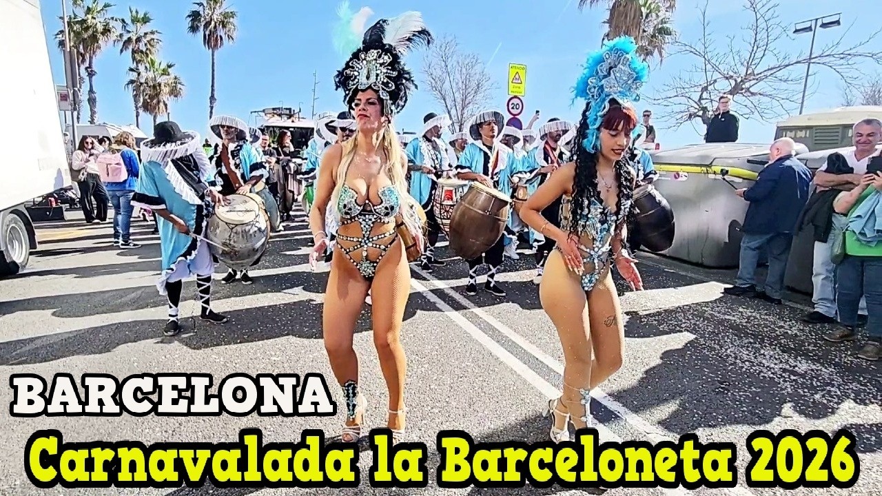 Barcelona Carnival | Carnavalada de la Barceloneta 2026 Carnaval de Barcelona, España