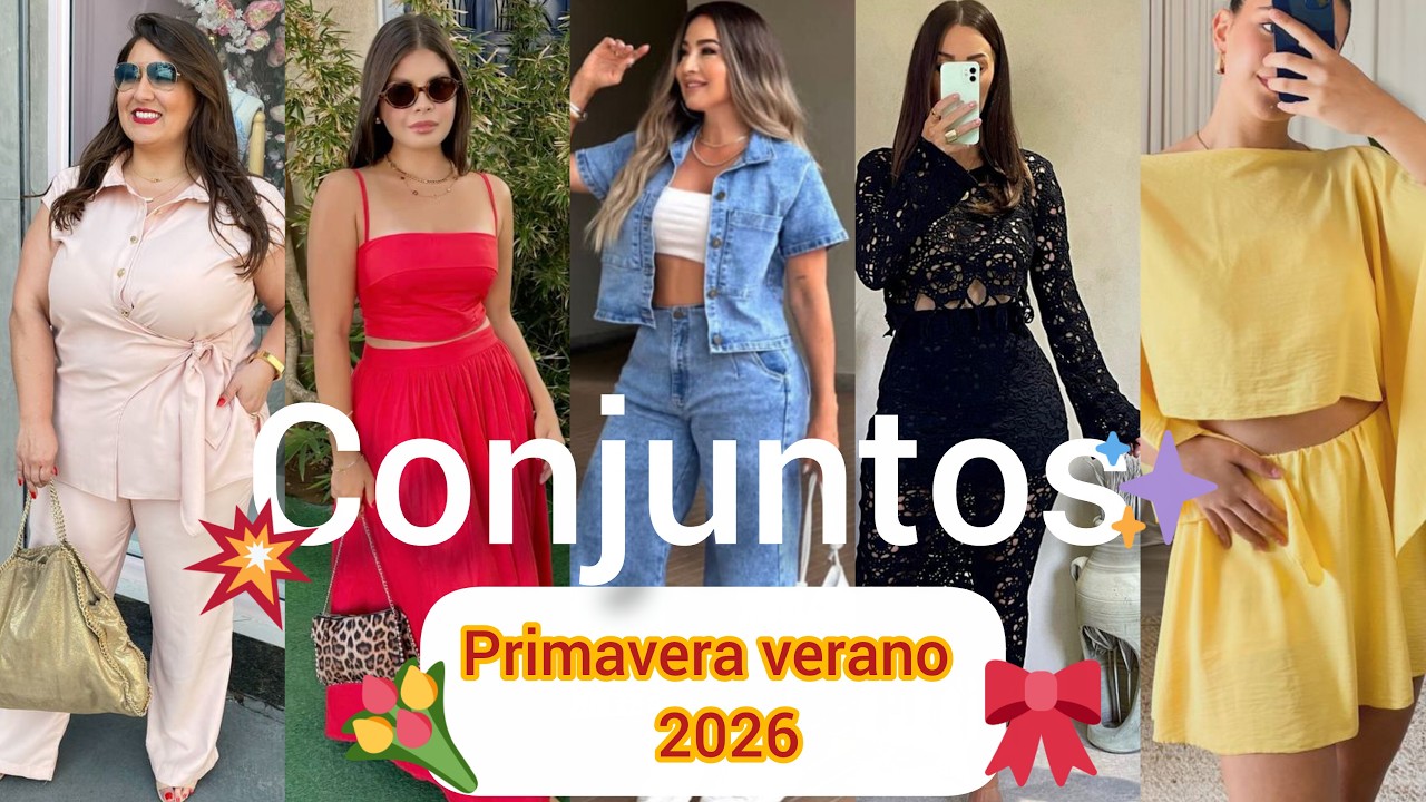🔴MODA PRIMAVERA VERANO 2026 | conjuntos de dos piezas la nueva tendencia de moda | Ideas de outfits