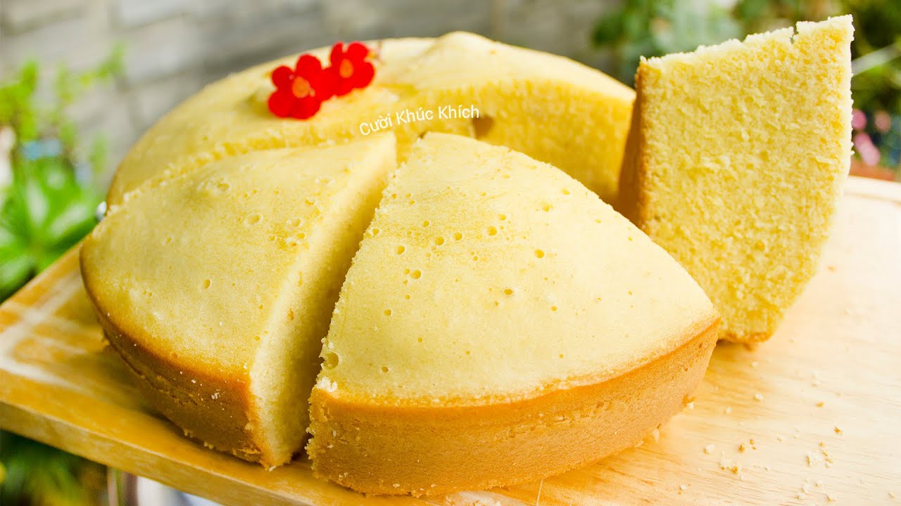 LÀM BÁNH BÔNG LAN BẰNG NỒI CƠM ĐIỆN DÙNG BỘT TRỘN SẴN - CKK