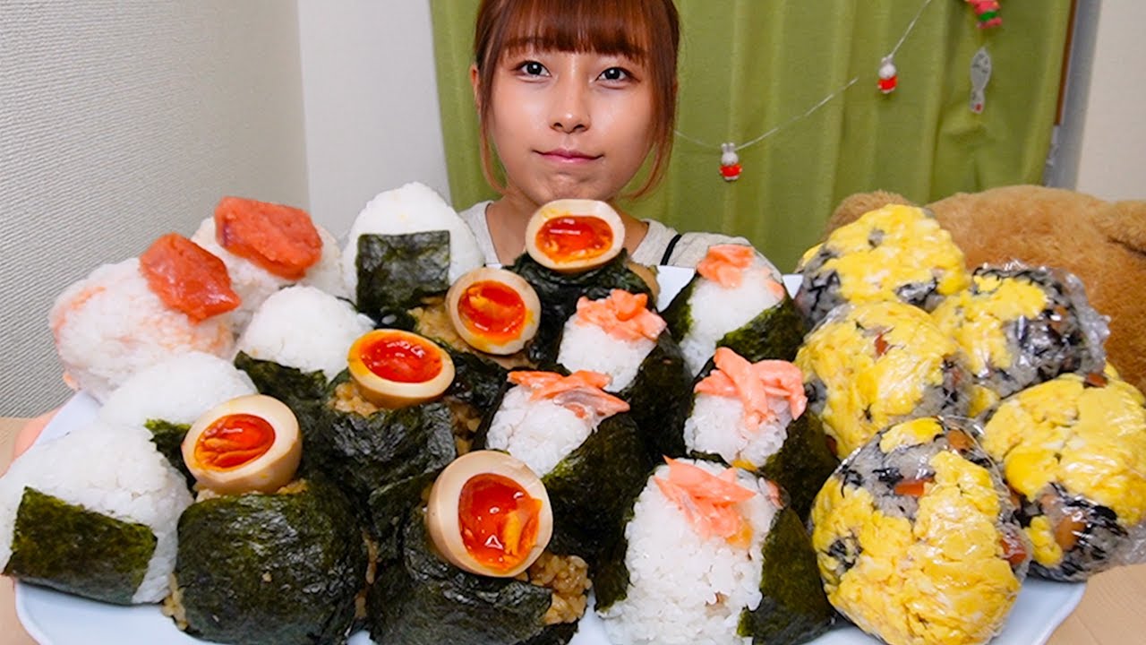 【大食い】ご飯8合6種類のおにぎり