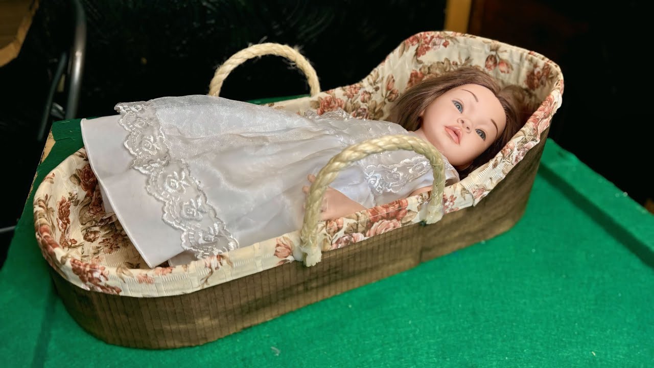 Berço moisés de papelão para bebê Reborn