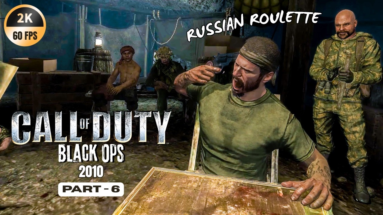 Call of Duty: Black Ops (2010) Part 6 | Russian Roulette [2K 60FPS No Commentary]