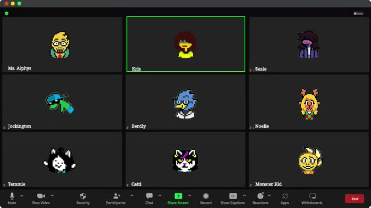 Когда Крис забывает вернуть свою душу перед онлайн-школой | МЕМ DELTARUNE