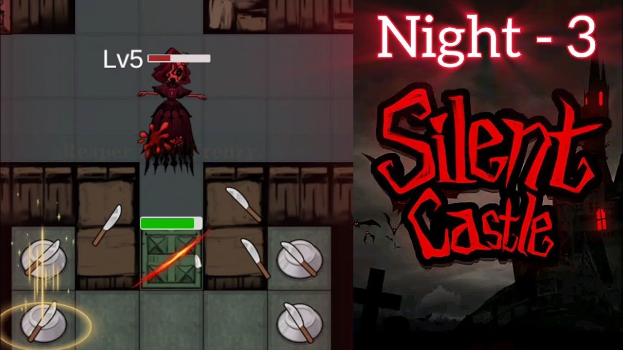 Silent Castle 🏰 - Night 3 Short Gameplay | Easy Win with Fast Turret Upgrades 🔥
