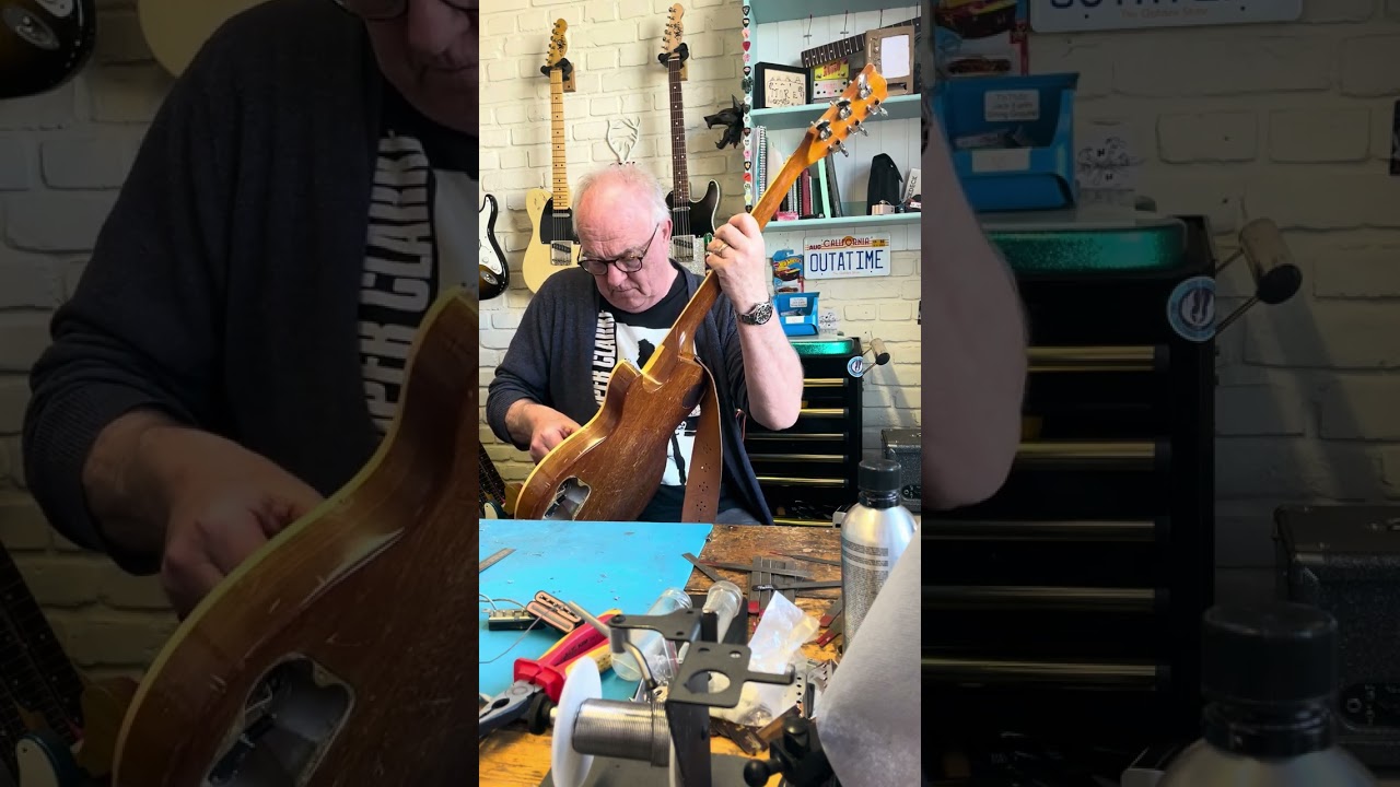 We made Robbie McIntosh a custom Mini Humbucker set this is his first impression.