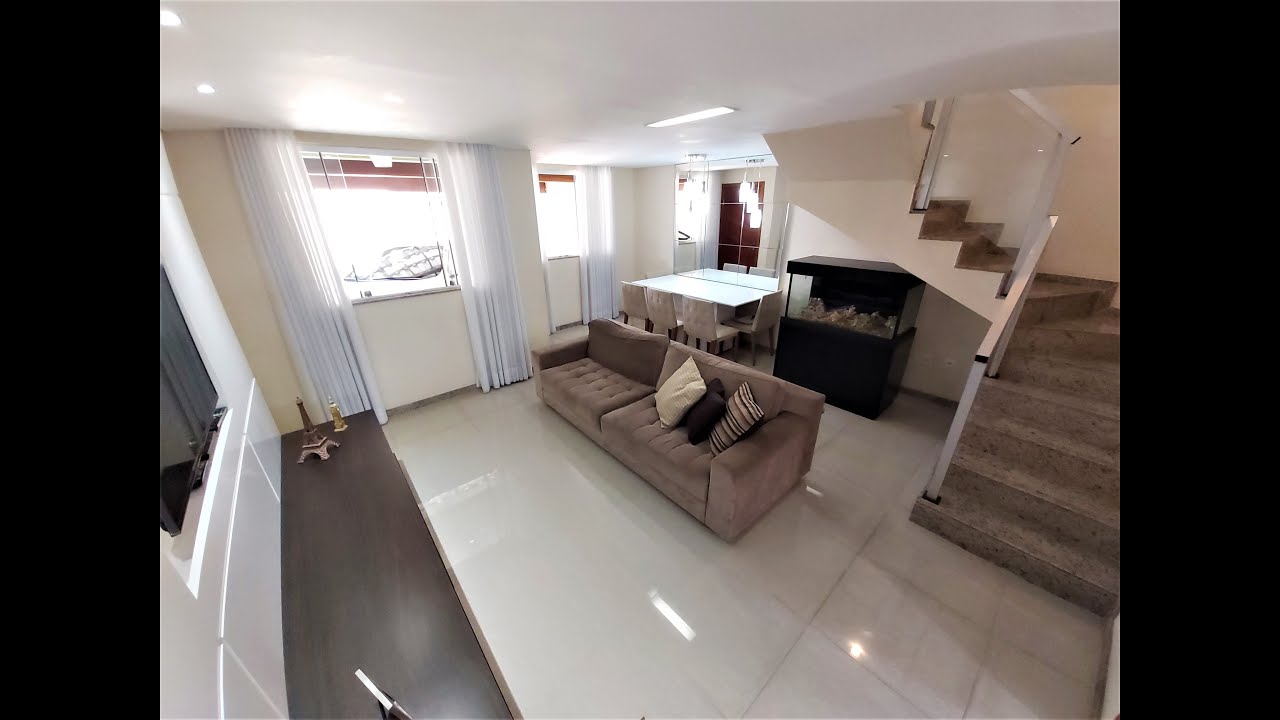 TOUR  Casa Espetacular Porteira Fechada 3 Quartos sendo 1 Suíte 2 Vagas Pampulha bairro Santa Amélia