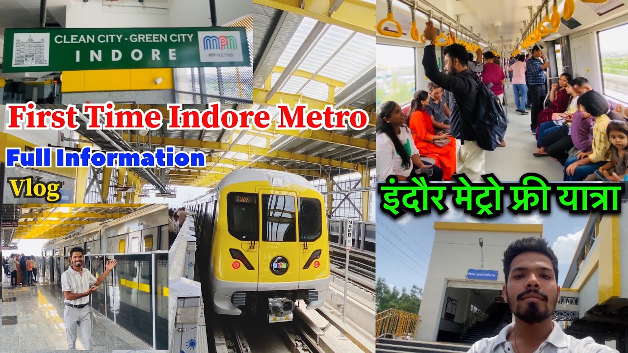 Indore Metro🚊 | Metro Indore 2025|इंदौर मेट्रो फ्री यात्रा | संपूर्ण जानकारी| #indore #metro #vlog