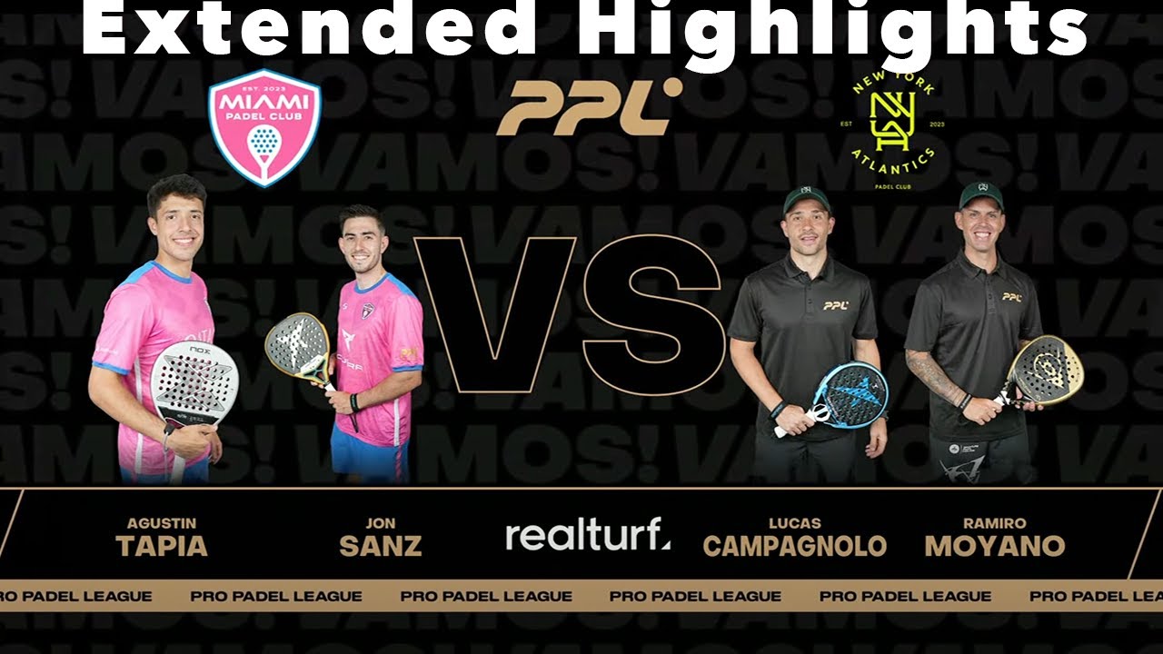 🇪🇸 SEMI FINAL Tapia | Sanz vs Campagnolo | Moyano PRO PADEL LEAGUE MIAMI #1 EXTENDED HIGHLIGHTS