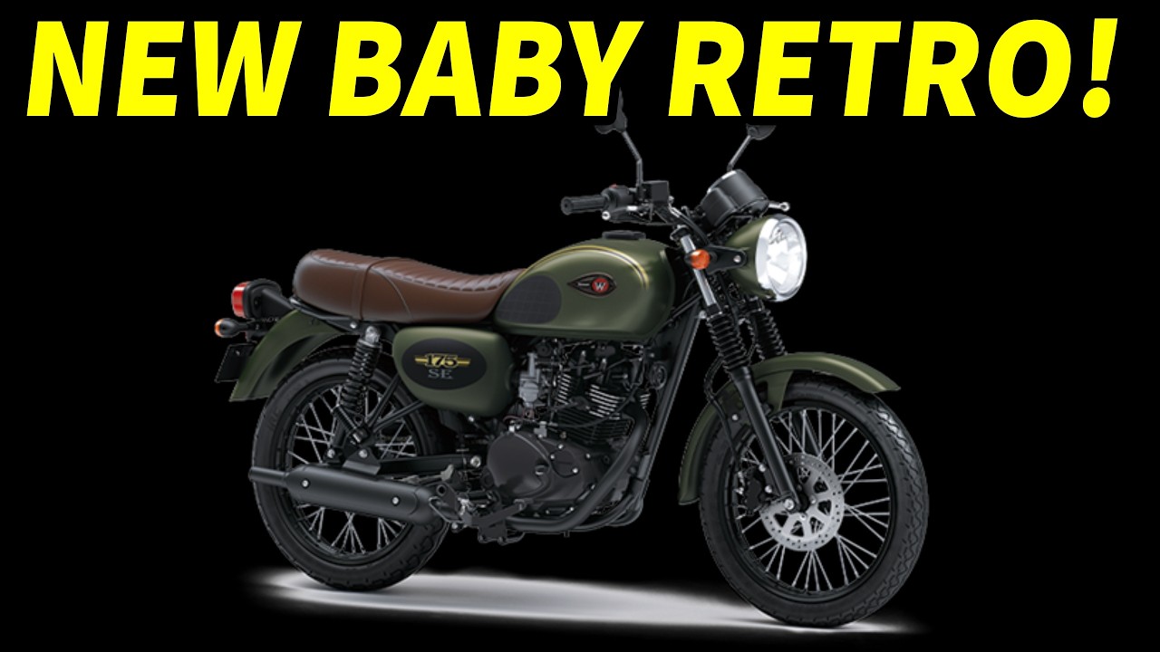 Новый Baby Retro W175 от Kawasaki приезжает в Америку!